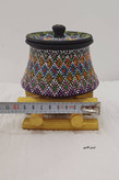 قندان مدل دیگچه هیزمی نقطهکوبی دستساز
